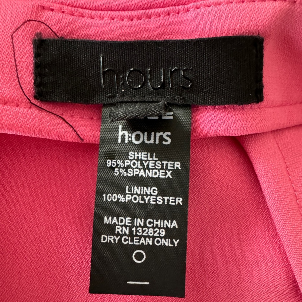 H:ours PENELOPE HOT PINK MINI SKIRT ENVELOPE SLIT SKIRT - Picture 10 of 10